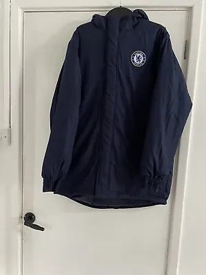 Chelsea Football Jacket Coat Winter Navy  S • £32