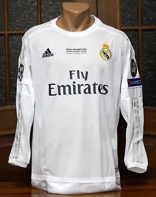 Shirt Real Madrid 2015-2016 Champions League Final MILAN Men's (S/M/L/XL) • $45.99