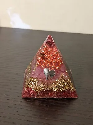 Orgone Pyramid Heart Energy Generator Emf Protection Healing Meditation Orgonite • $45.99