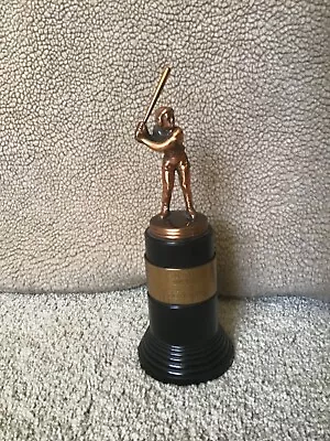 Vintage Art Deco 1946 Dodge Inc. Trophies Softball Baseball Trophy El Toro Champ • $29.95