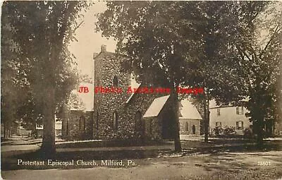 PA Milford Pennsylvania Protestant Episcopal Church ExteriorMillar No 13601 • $3.99