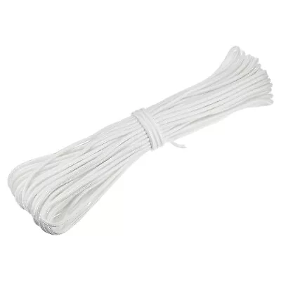 98Ft 1/3 Inch (7mm) Polyester Rope Clothesline Rope Laundry Drying White • $39.08