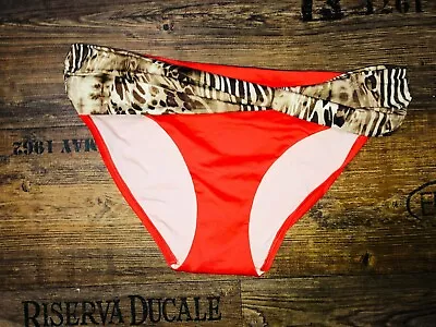 A.Che Bikini Bottoms Orange & Safari Size XL • $15