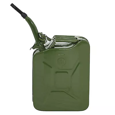 5 Gallon Backup Steel Tank Jerry Can 20L Liter Gasoline Green • $26.59