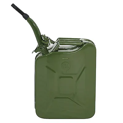 Emergency Backup Metal Tank 5 Gal 20L Army Backup Jerry Can Gasoline Can • $36.58