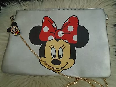 Silver Disney Minnie Mouse Clutch/Shoulder/Crossbody Bag • £6.95