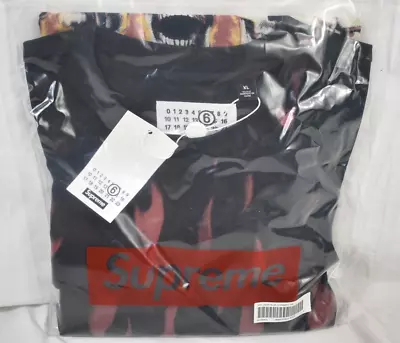 Size XL - Supreme MM6 Maison Margiela Liquid Blue Oversized Tee Fast Ship • $299.95