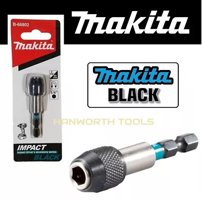 Makita Magnetic Bit Holder Black Range Impact Torsion Driver Bits Spring Insert • £8.87