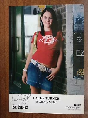 LACEY TURNER *Stacey Slater* EASTENDERS HAND SIGNED AUTOGRAPH CAST PHOTO CARD • £14.99