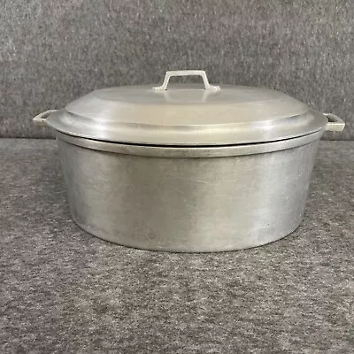 Vintage Miracle Maid Cookware Aluminum Roaster Dutch Oven With Lid Pot • $39.99