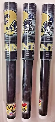$3.99 • Buy NFL New Orleans Saints Ball Point Pens, NEW (Pack Of 3)
