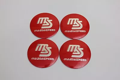 4 X Mazdaspeed Wheel Centre Hub Cap Cover 56mm For Mazda CX3 CX4 CX5 CX7 CX9 RX7 • $18