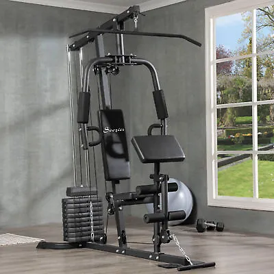 Multifunction Home Gym Equipment Workout Station With 100Lbs Weight Stack • $399.99