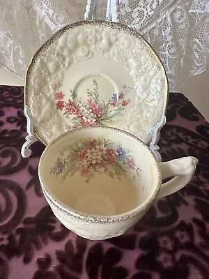  Small Cup + Saucer Crown Ducal Florentine Picardy Demitasse Duo Cup 5.5cm H  • $35