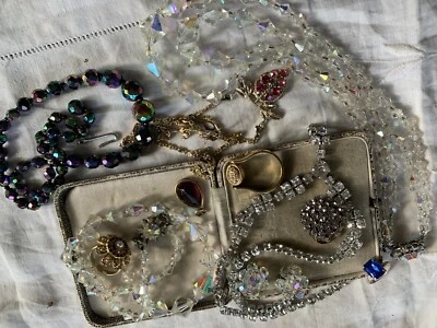 £14.99 • Buy Lovely Job Lot Vintage 1950s/60s Crystal Costume Jewellery