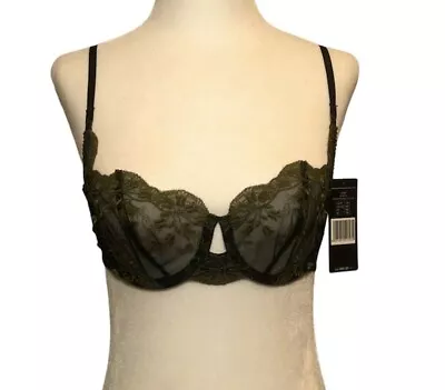 Elle Macpherson Obsidian Lizzie Black Lace Bra Size 34B #0337 • $25