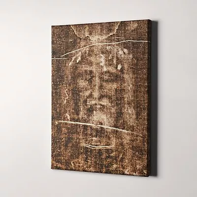 Shroud Of Turin - Face Of Jesus Christ Bible God Christian Canvas Wall Art Print • $69