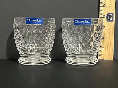 2 Villeroy & Boch Boston Clear Old Fashioned Glasses- Germany- New With Tags • $29.99