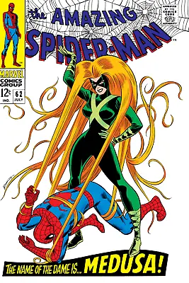 The Amazing Spider-Man Issue 62 Medusa  Inhumans Comic Book Poster 24x36 Inches • $20