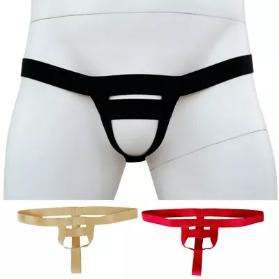 Mens Ball Lifter Booster Underwear Enhancer-Bulge Ring-Straps Thongs Briefs • $2.52