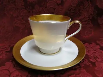 Mikasa Harrow Gold Encrusted Band: Cup & Saucer Set (s) • $7.49