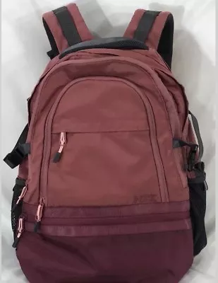 Victoria Secret PINK Dark Dusty Rose & Maroon Pink Large Full Size Backpack NWT • $145