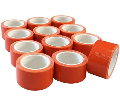 Mini Duct Tape Roll 1 In. X 100 In. Orange 12 Pack 5col Survival Supply • $33.99