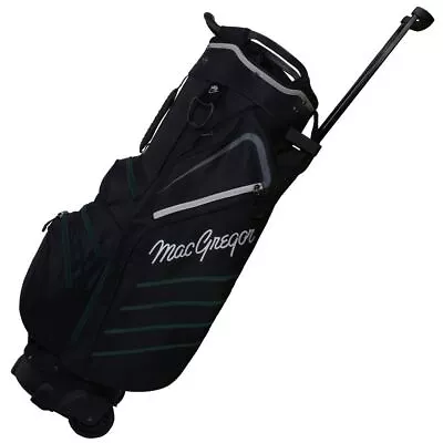 MacGregor Golf VIP Cart Bag With Built In Wheels / Handle 14 Way Divider Green • $169.99