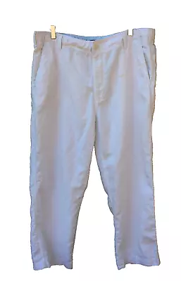 Nautica Men's White Linen Blend Drawstring Pants Chino Sz 38w X 30L -(38X27) • $9.95