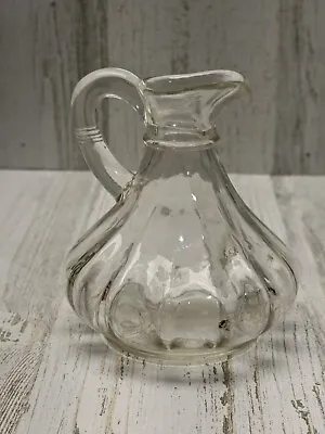 Vintage Anchor Hocking Clear Glass Cruet Oil Vinegar Syrup Decanter • $7.50