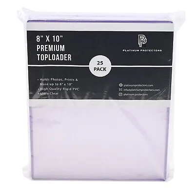 Platinum Protectors 8x10 Toploaders Premium Photo Plastic Rigid Holders Sleeves • $17.99