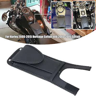 Motorcycle Tank Bib W/ Pouch Bag For Harley Heritage Softail Classic FLSTC FLSTN • $41.98