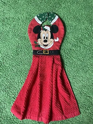 Mickey Mouse Hanging Kitchen Towel FRANCO Christmas Kitchen Decor Disney Vintage • $7.99