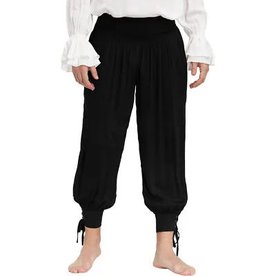 Men's Pirate Pants Medieval Pants Viking Costume Trousers Renaissance Pants • $25.99