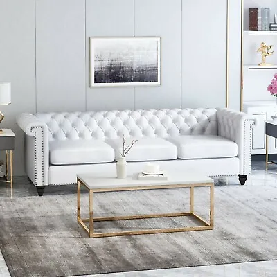 Zyiere Tufted Chesterfield 3 Seater Sofa • $555.43