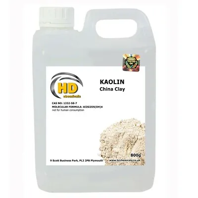 800g Kaolin China Clay Powder - 100% Pure Natural Quality Product FREE PP • £15.99