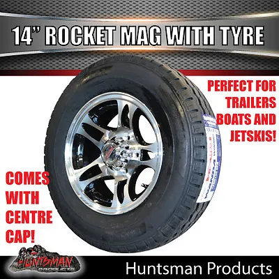14  Caravan Boat Trailer HQ Holden Rocket Alloy Mag Wheel & 195R14C Tyre Jetski • $229
