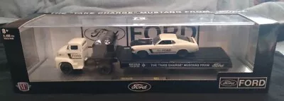 NEW! M2 Machines 1:64 Diecast Auto Hauler R51 1956 Ford COE & 1970 Ford Mustang! • $22.22