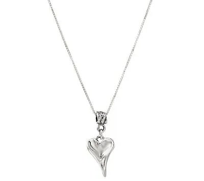 QVC Hagit Sterling Silver Heart Pendant With Chain • $55.99