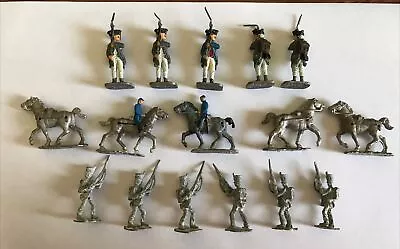 Mixed Lot Of 16 Vintage Lead Soldiers And Horses Some Painted • $4.99