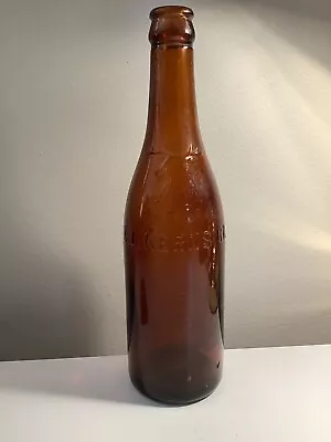 E. L. Kerns Co. Embossed Amber Soda Bottle Trenton NJ 1964 🥤  • $4.99