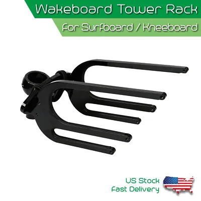 $89.81 • Buy Black Wakeboard Tower Rack Surfboard / Kneeboard Combo Holder Water Ski KWA-1