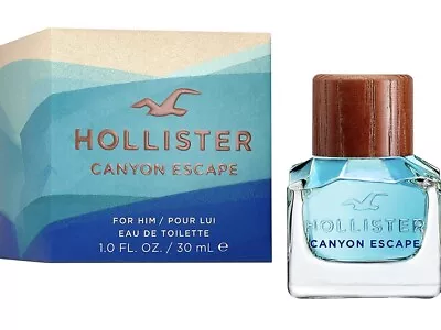 Hollister Canyon Escape For Him 30ml Eau De Toilette Spray Brand New & Sealed • £14.49