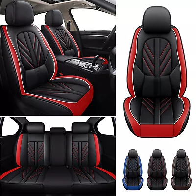 Fits Mazda CX-5 CX-30 Car Seat Covers 5 Seats Full Set PU Leather Seat Cushion • $72.99