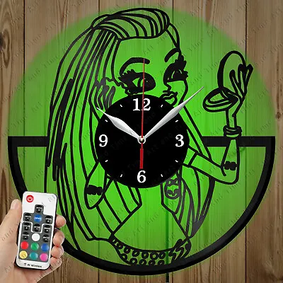 LED Vinyl Clock Monster High Doll LED Wall Art Decor Clock Original Gift 6527 • $39.42