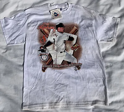 Vintage BALTIMORE ORIOLES Cal Ripken Jr. Retirement/Appreciation T-shirt Mens L • $24.91