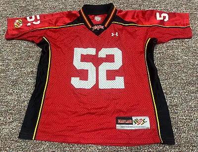 Maryland Terrapins Under Armour Football Jersey Youth Boys Large  • $8.99