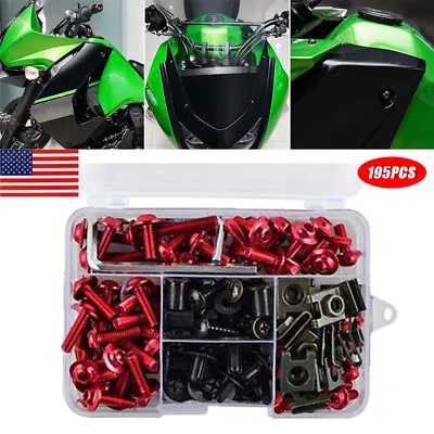 Complete Fairing Bolt Screws Kit Fit For Kawasaki Ninja ZX6R 7R ZX9R ZX12R ZX14 • $12.34