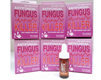 6pc No Miss Antifungal Fungus Killer For Hands And Feet 1/4 Fl.oz 7ml New Bottle • $39.18