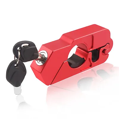 Red Anti-Theft Lock Bike Motorcycle Handlebar Brake Security Lock Accessories • $25.58